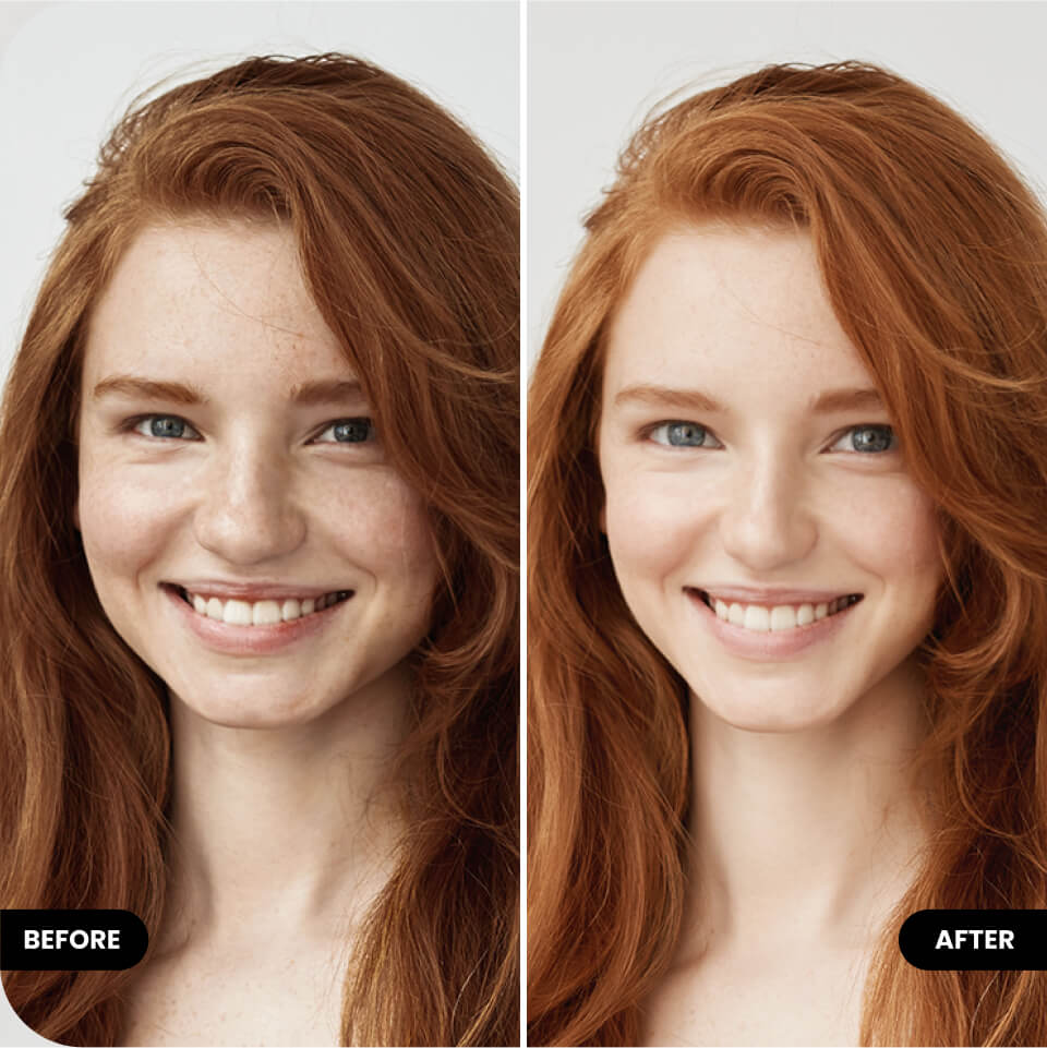 use retouch tool to get elegant nose with BeautyPlus