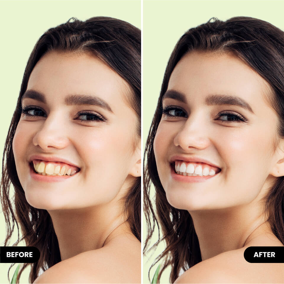 use retouch tool to add smile on face with BeautyPlus