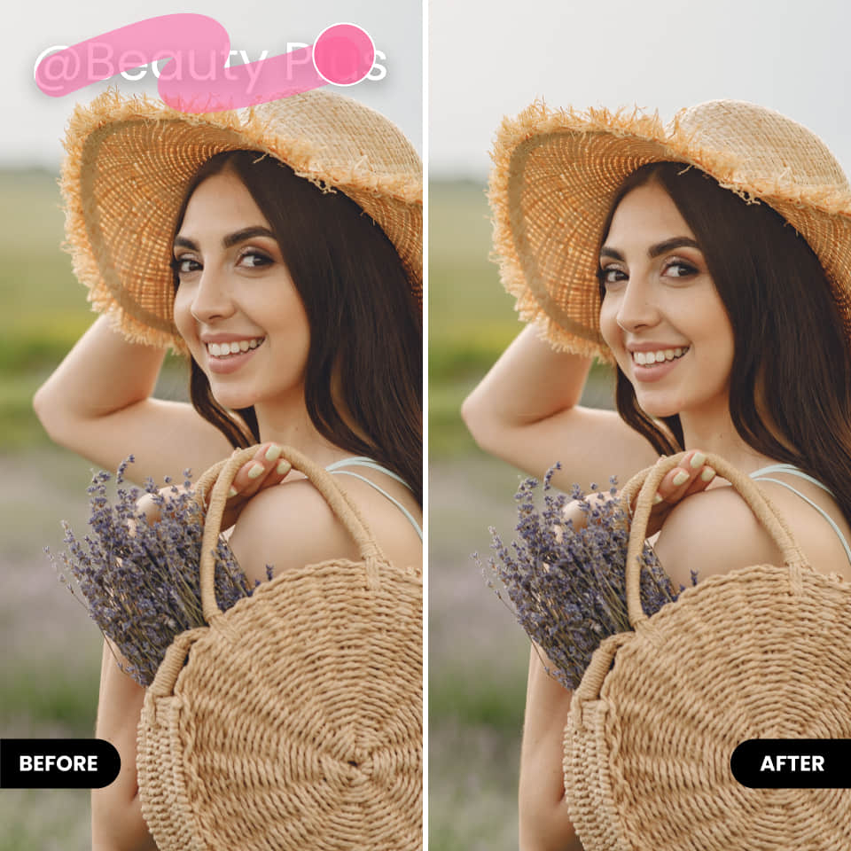 Remove Distracting Text from photo with BeautyPlus