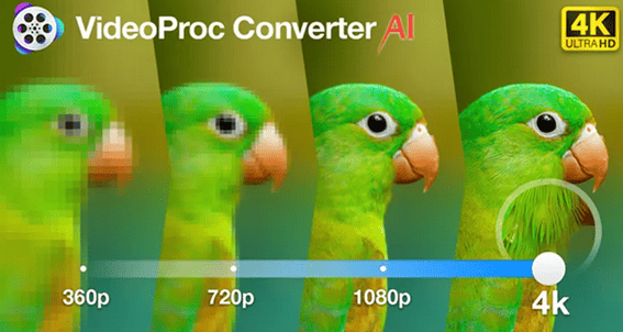 VideoProc コンバーター AI 画像アップスケーラー