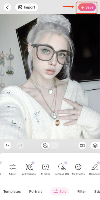 AI Glasses -BeautyPlus - save