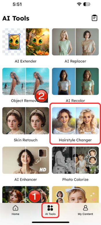 AIEASE-choose Hairstyle Changer