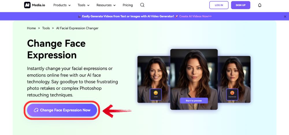 Best Face Expression Changer - Media.io