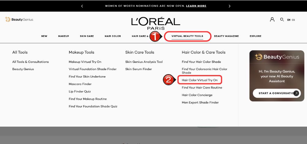 Lorealparis-homepage