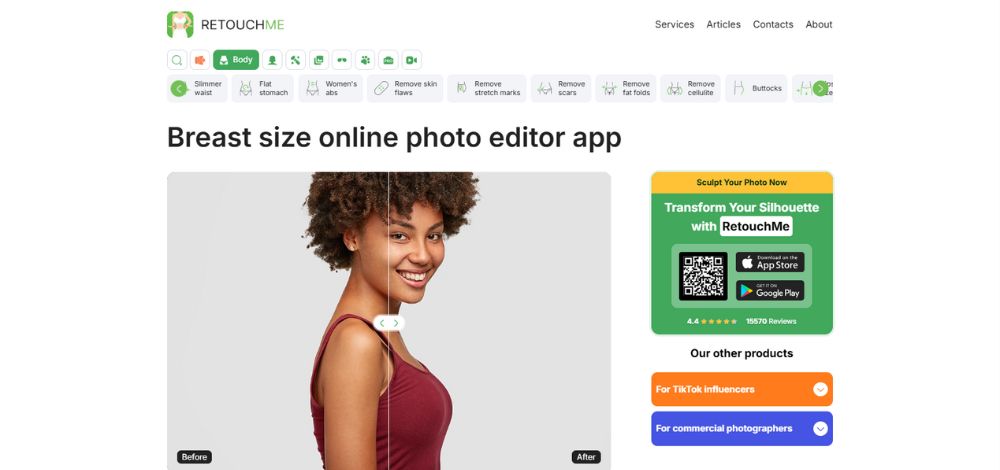 AI Breast Enlaregment Apps - Retouch Me