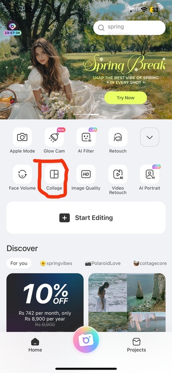 how to make meme on iphone beautyplus-step 2